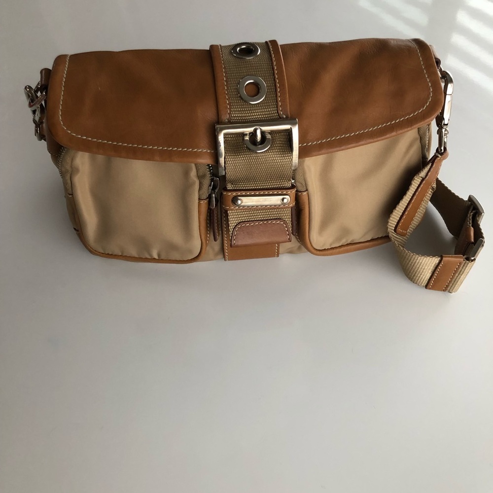 Prada nylon and leather crossbody - like new!